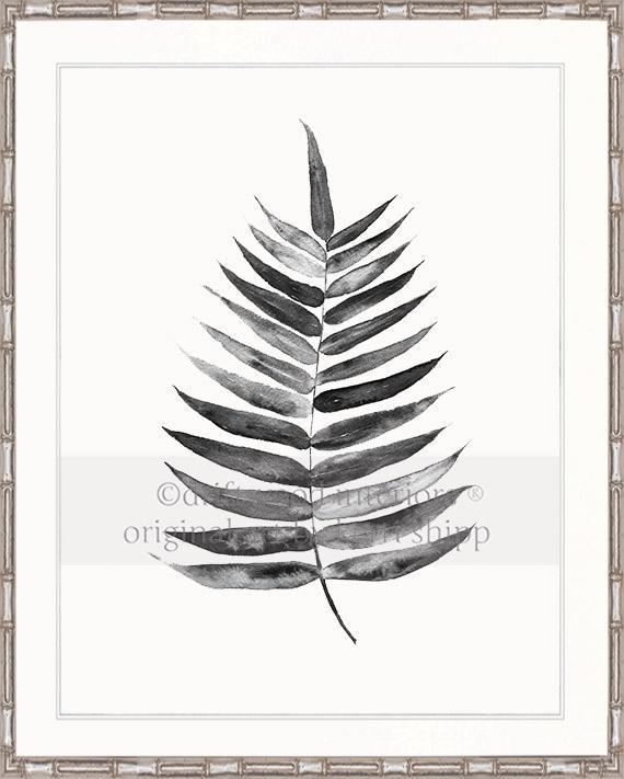 Palm Leaf in Charcoal - Driftwood Interiors