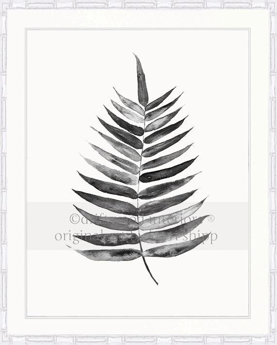 Palm Leaf in Charcoal - Driftwood Interiors