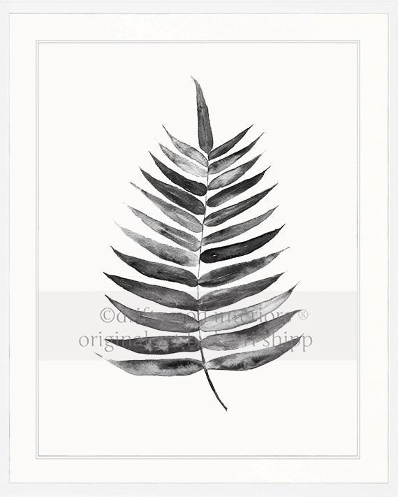 Palm Leaf in Charcoal - Driftwood Interiors