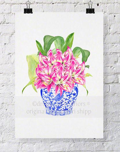 Pink Hippies in Chinois Blue - Driftwood Interiors