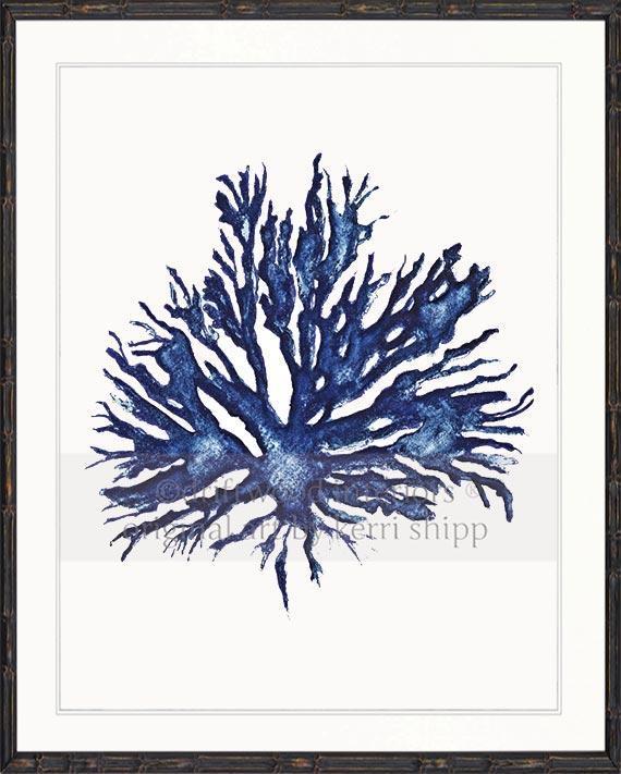 Sea Coral II in Denim - Driftwood Interiors