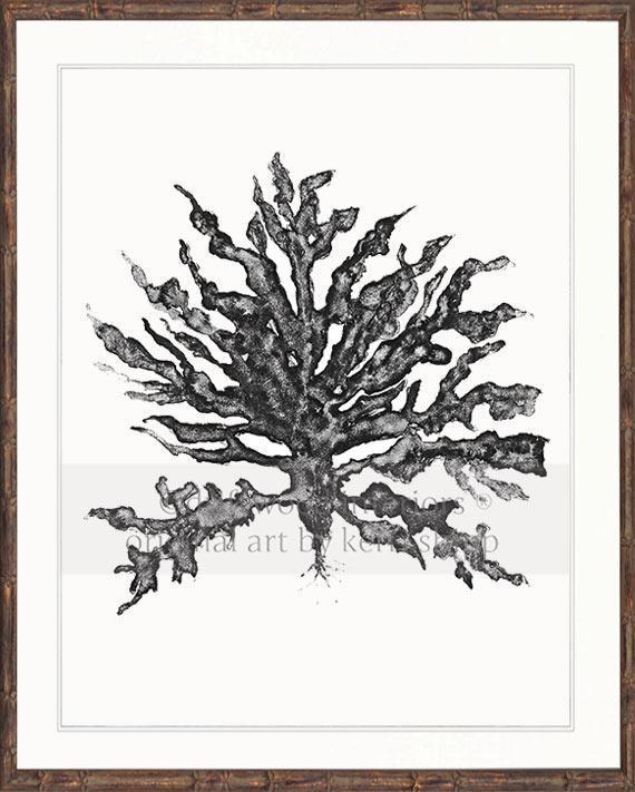 Sea Coral III in Charcoal - Driftwood Interiors