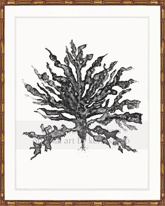 Sea Coral III in Charcoal - Driftwood Interiors