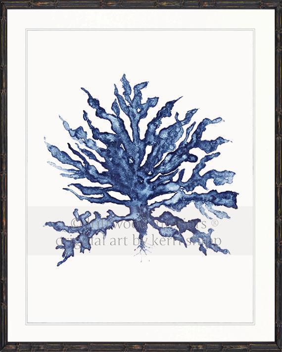 Sea Coral III in Denim - Driftwood Interiors