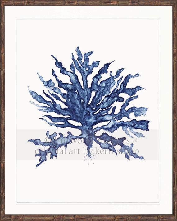 Sea Coral III in Denim - Driftwood Interiors