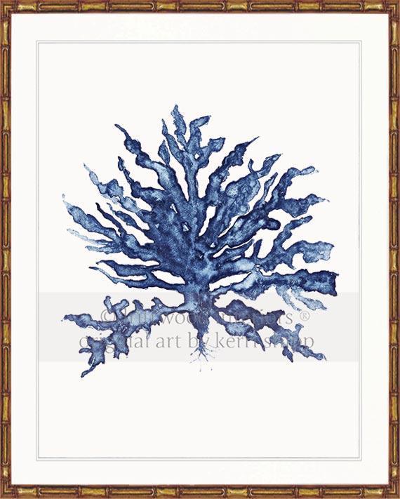 Sea Coral III in Denim - Driftwood Interiors