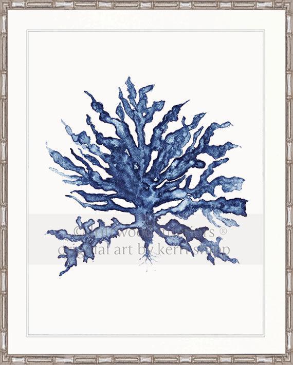 Sea Coral III in Denim - Driftwood Interiors