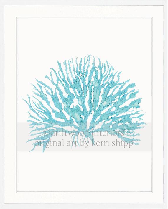 Sea Coral IV in Turquoise