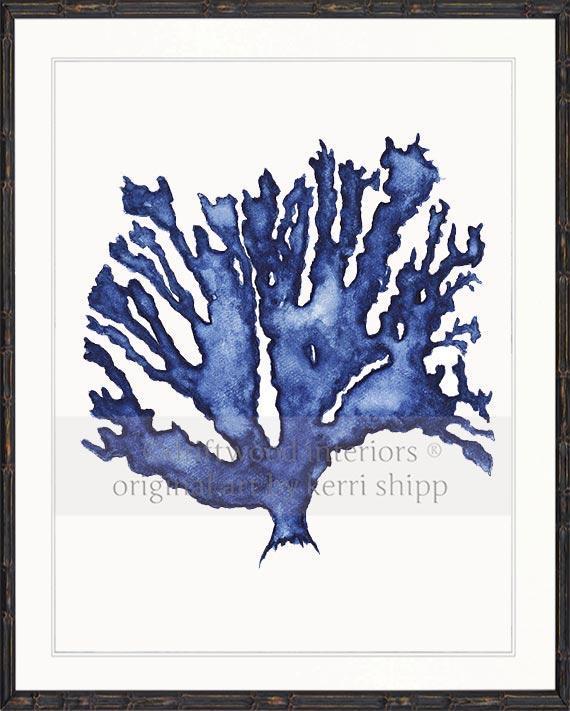 Sea Coral in Denim - Driftwood Interiors