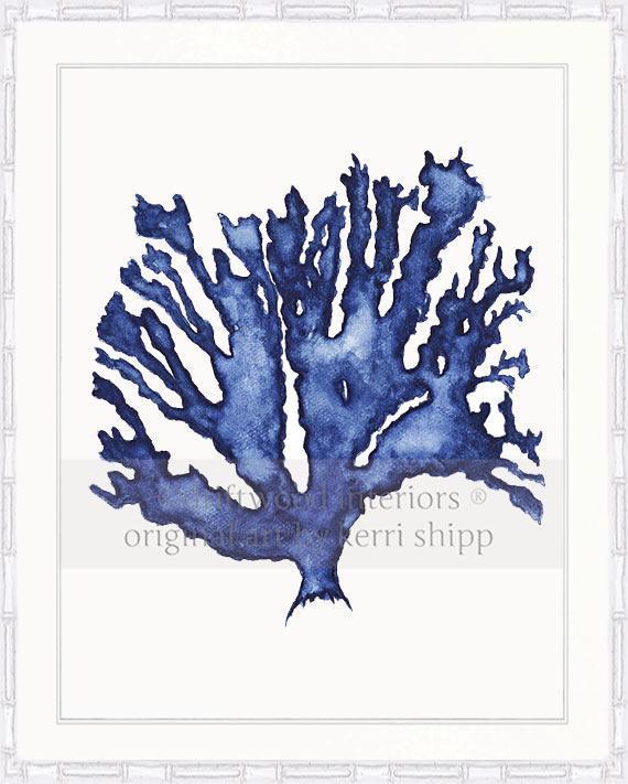 Sea Coral in Denim - Driftwood Interiors