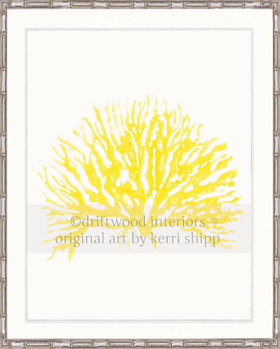 Sea Coral IV in Marigold Yellow