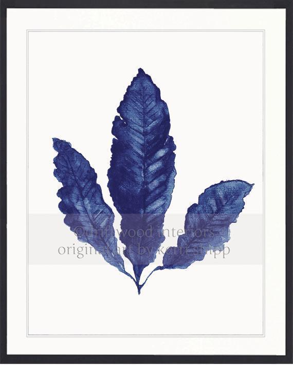 Sea Fan II in Denim - Driftwood Interiors