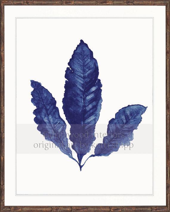 Sea Fan II in Denim - Driftwood Interiors