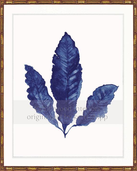 Sea Fan II in Denim - Driftwood Interiors