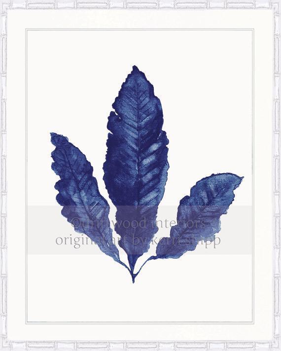 Sea Fan II in Denim - Driftwood Interiors