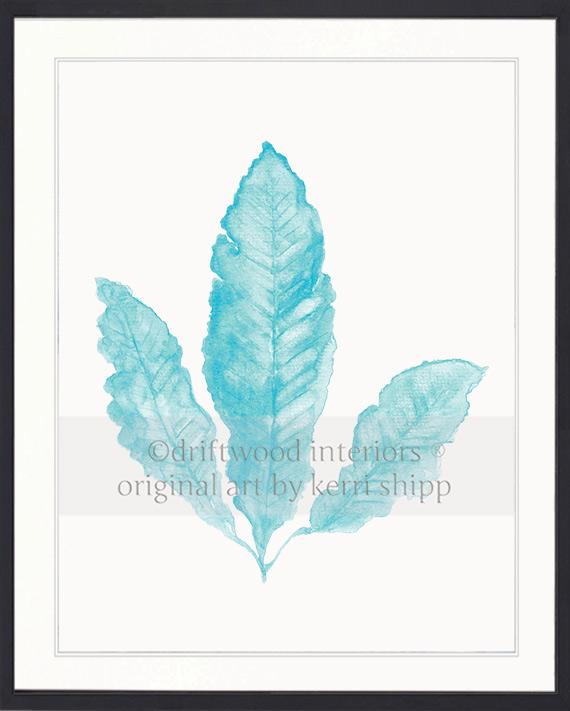 Sea Fan II in Turquoise