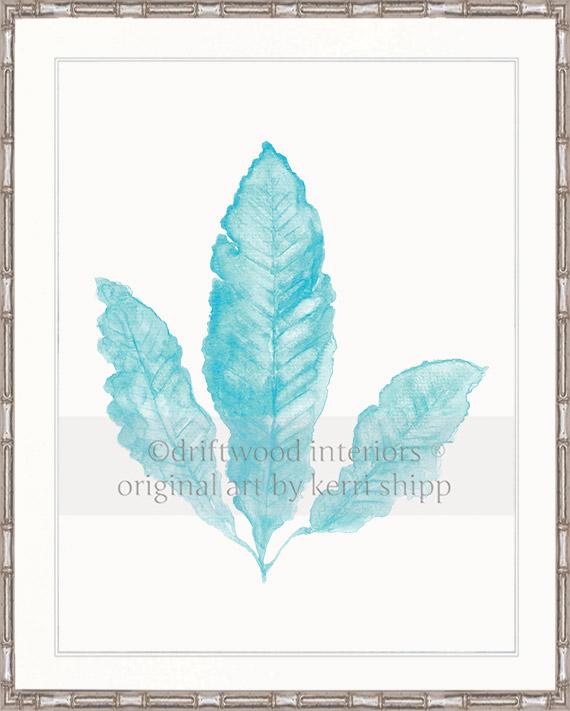 Sea Fan II in Turquoise