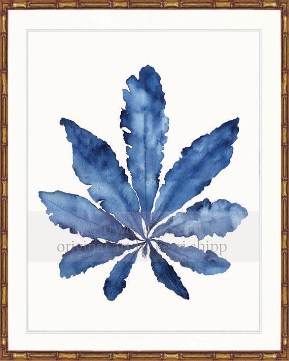 Sea Fan III in Denim - Driftwood Interiors