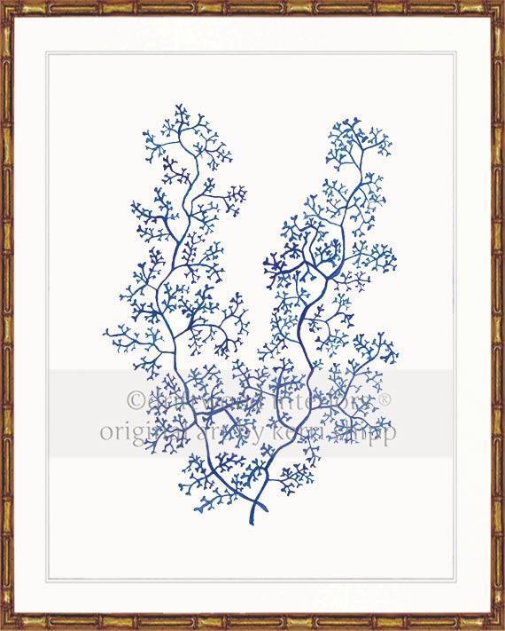 Sea Fern II in Denim - Driftwood Interiors