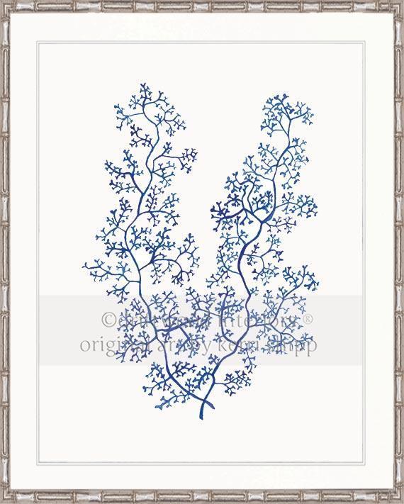 Sea Fern II in Denim - Driftwood Interiors