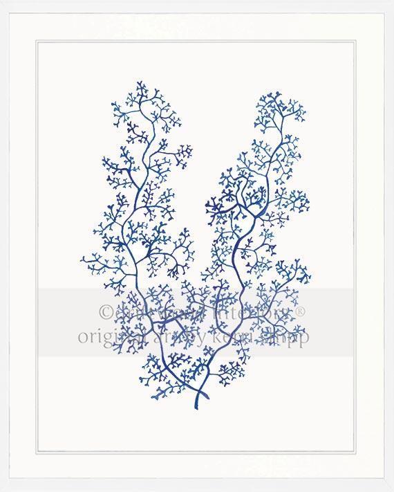 Sea Fern II in Denim - Driftwood Interiors