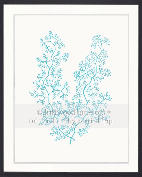 Sea Fern II in Turquoise