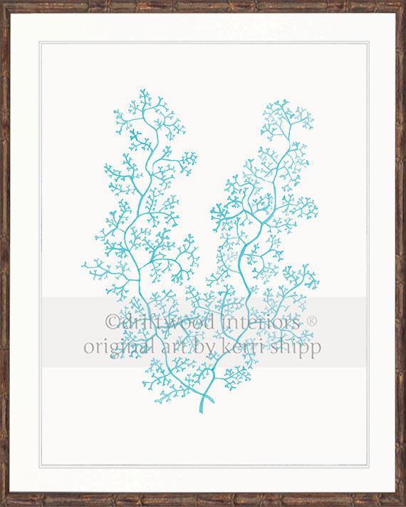 Sea Fern II in Turquoise