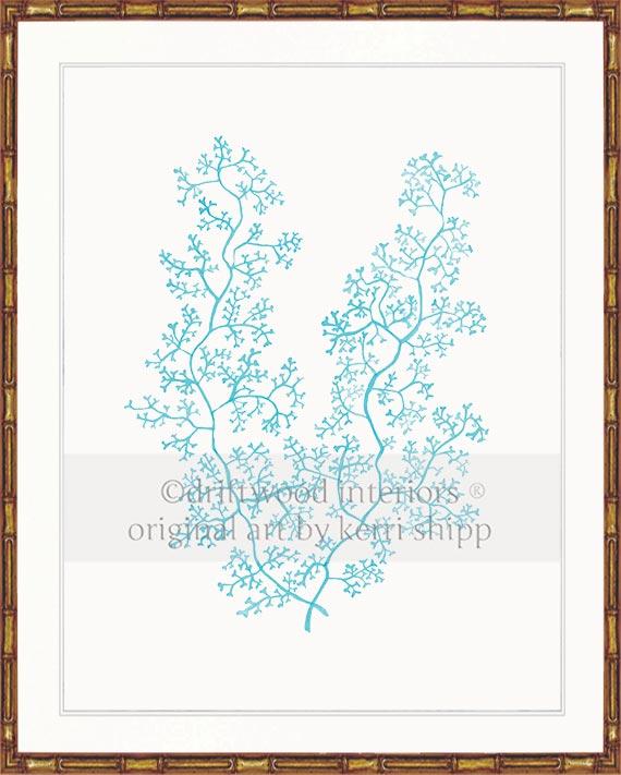 Sea Fern II in Turquoise