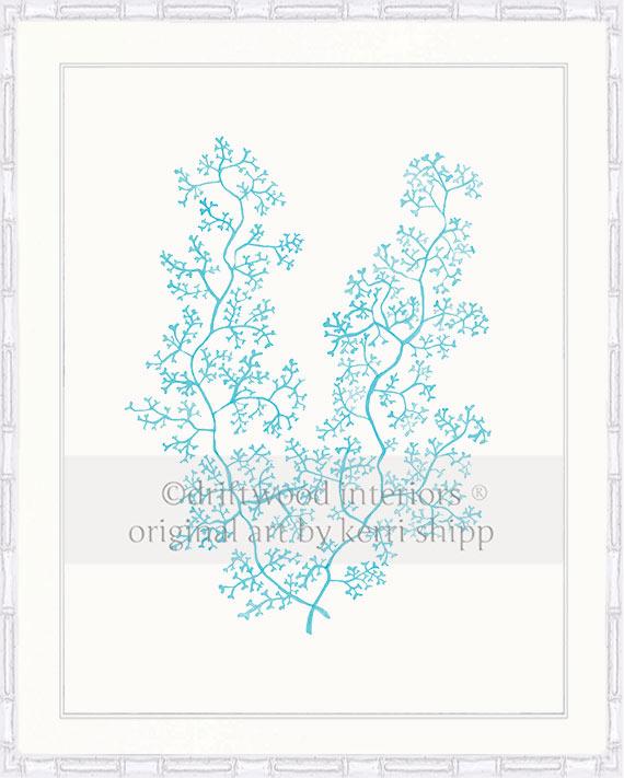 Sea Fern II in Turquoise