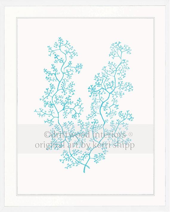 Sea Fern II in Turquoise