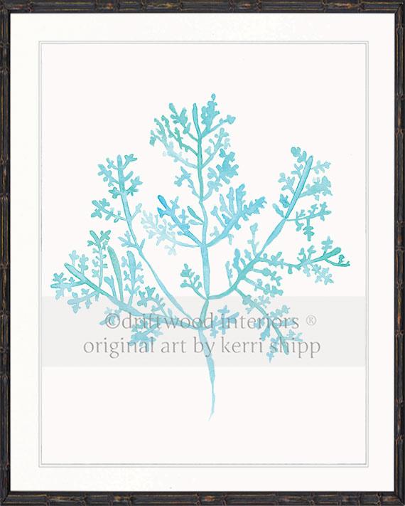 Sea Fern III in Turquoise