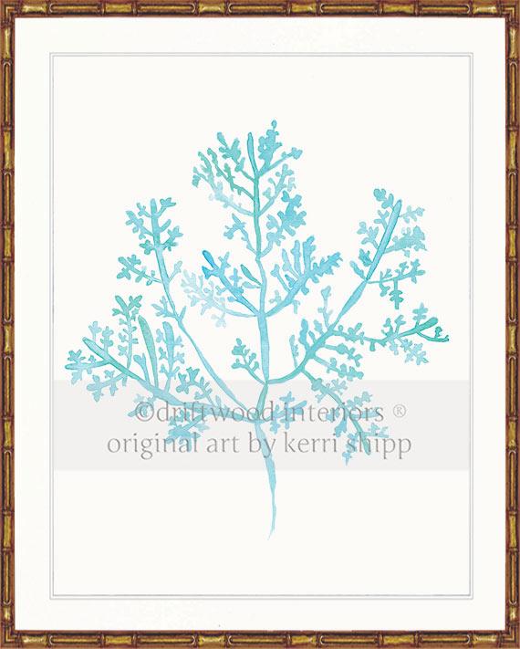 Sea Fern III in Turquoise