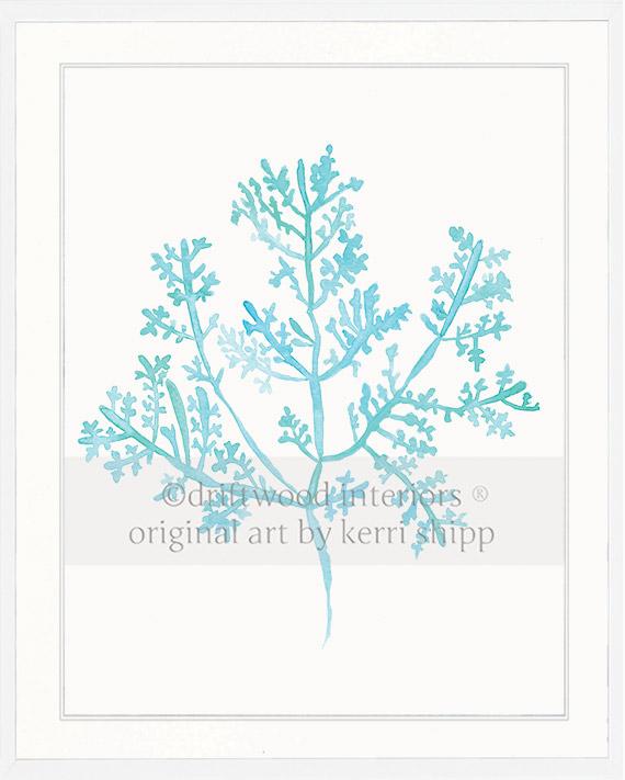 Sea Fern III in Turquoise