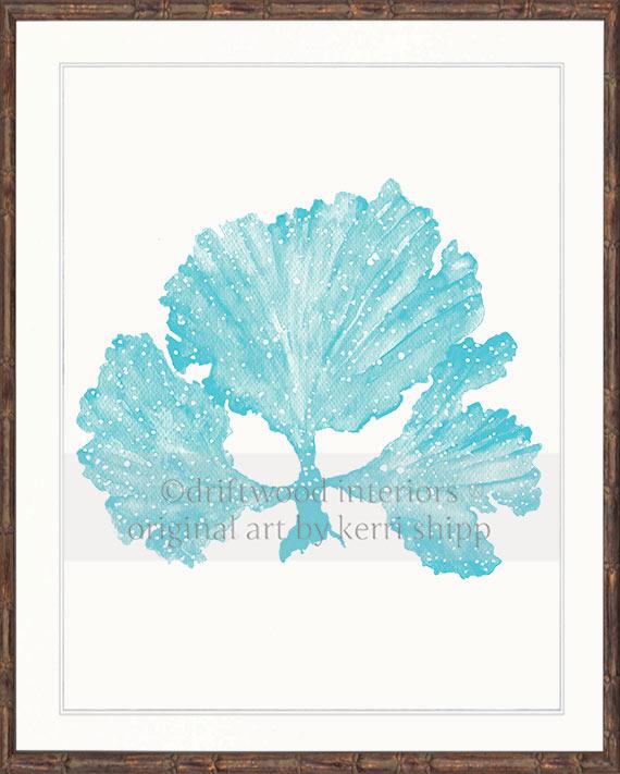 Seaweed II in Turquoise