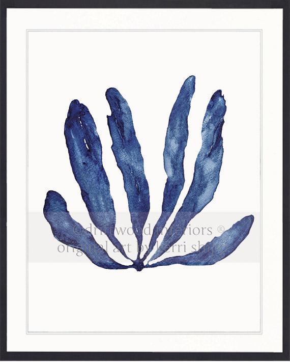 Seaweed III in Denim - Driftwood Interiors