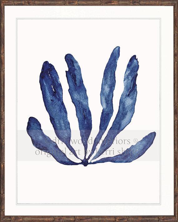 Seaweed III in Denim - Driftwood Interiors