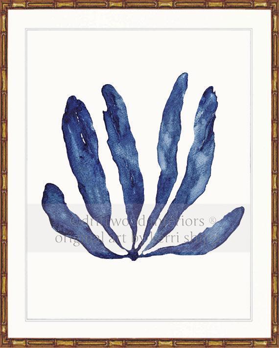 Seaweed III in Denim - Driftwood Interiors