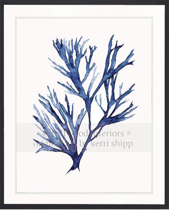 Seaweed V in Denim - Driftwood Interiors