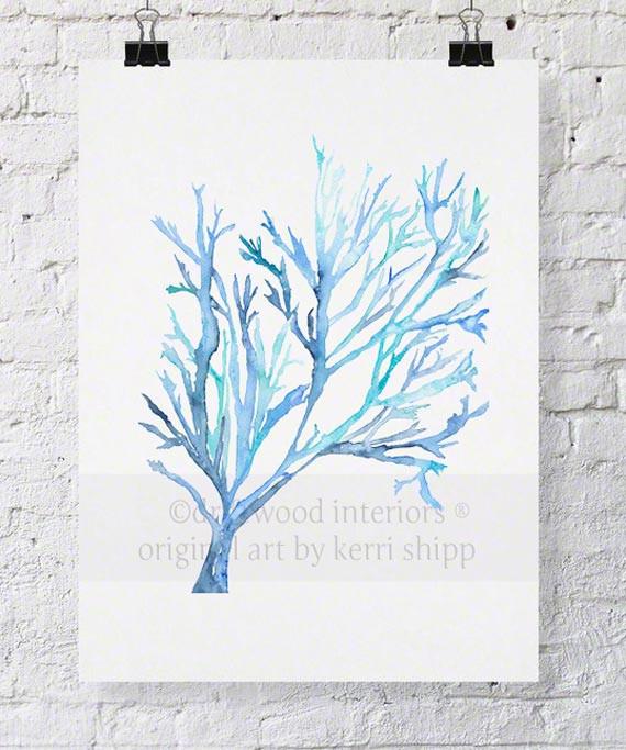 Seaweed VI in Aqua - Driftwood Interiors