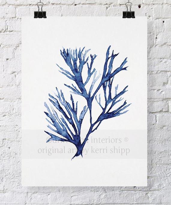 Seaweed V in Denim - Driftwood Interiors