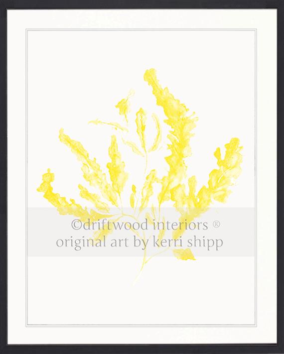 Seaweed in Marigold Yellow