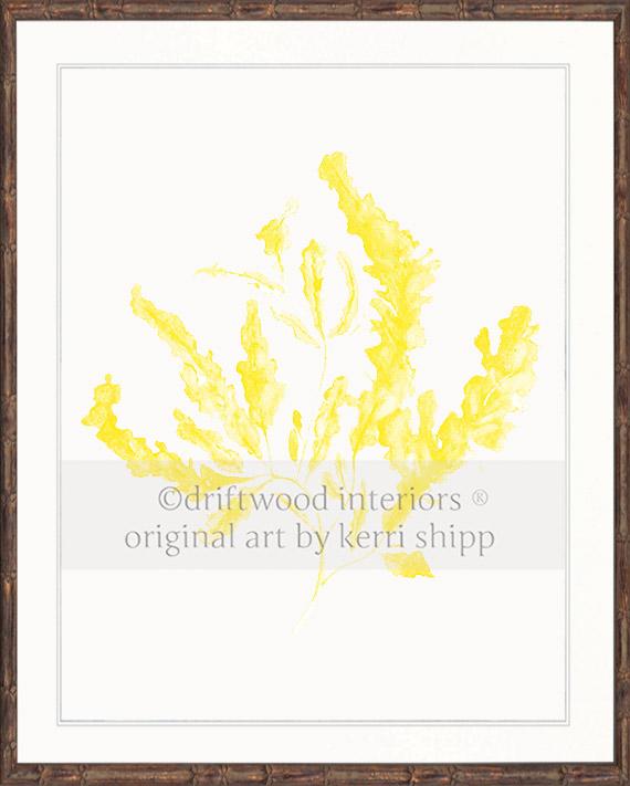 Seaweed in Marigold Yellow