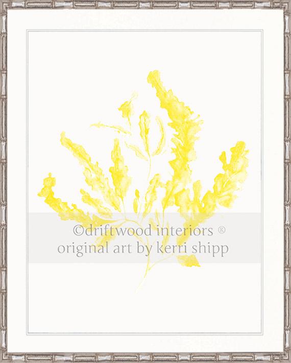 Seaweed in Marigold Yellow