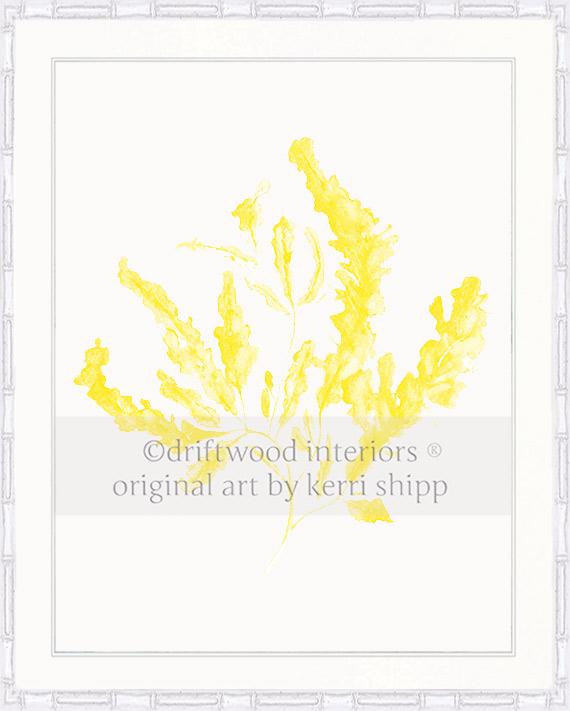 Seaweed in Marigold Yellow