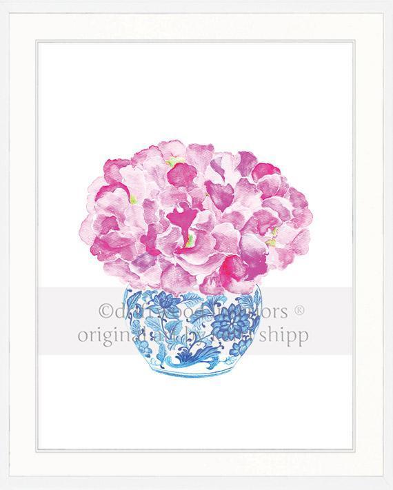 Sweet Peas in Vintage Blue - Driftwood Interiors