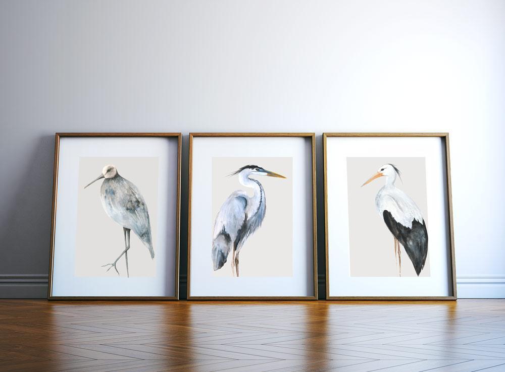 Sandpiper Bird Print - Driftwood Interiors