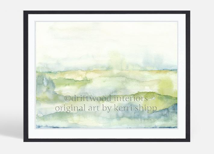 Watercolour Landscape I | Abstract Wall Art Print