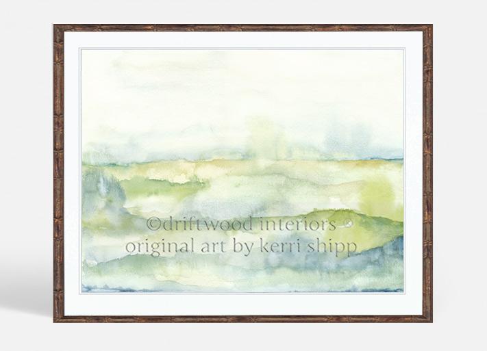 Watercolour Landscape I | Abstract Wall Art Print